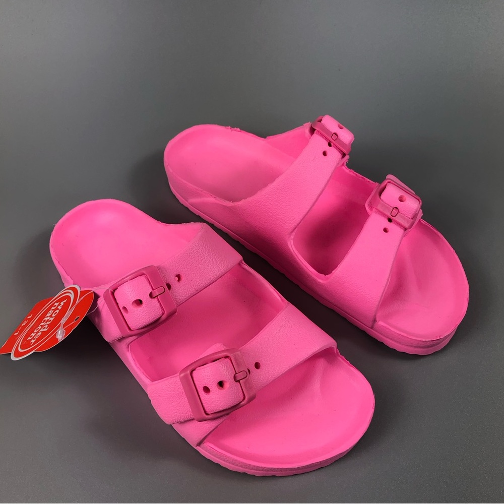 Wonder Nation Girls Footbed Beach Sandals